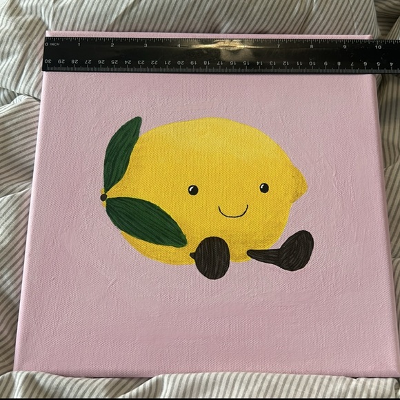 Custom Jellycat Lemon Acrylic Painting - Picture 3 of 4